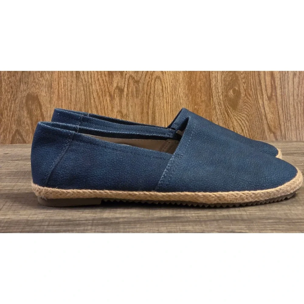 Aetrex Kylie Leather‎ Slip-On Flats Womens Size 5-5.5 Blue